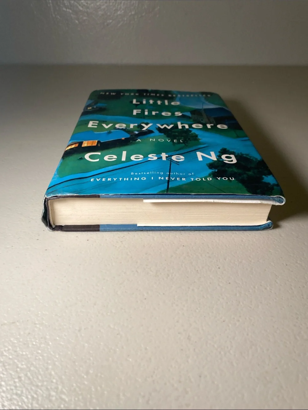 Celeste Ng Little Fires Everywhere Hardcover in Teal & Blue